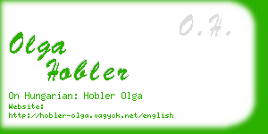 olga hobler business card